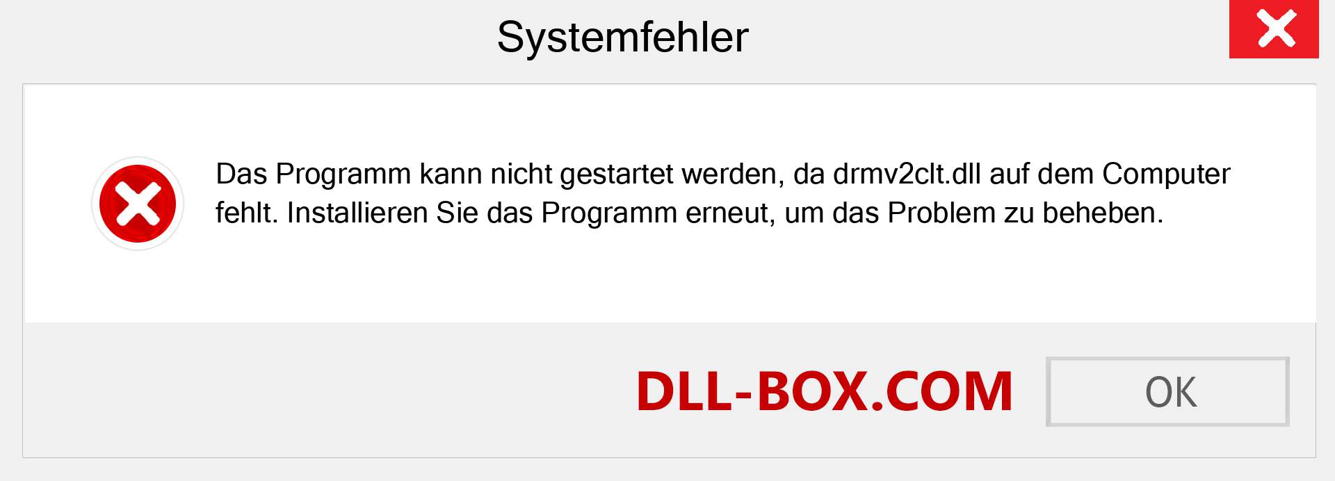 drmv2clt.dll-Datei fehlt?. Download für Windows 7, 8, 10 - Fix drmv2clt dll Missing Error unter Windows, Fotos, Bildern