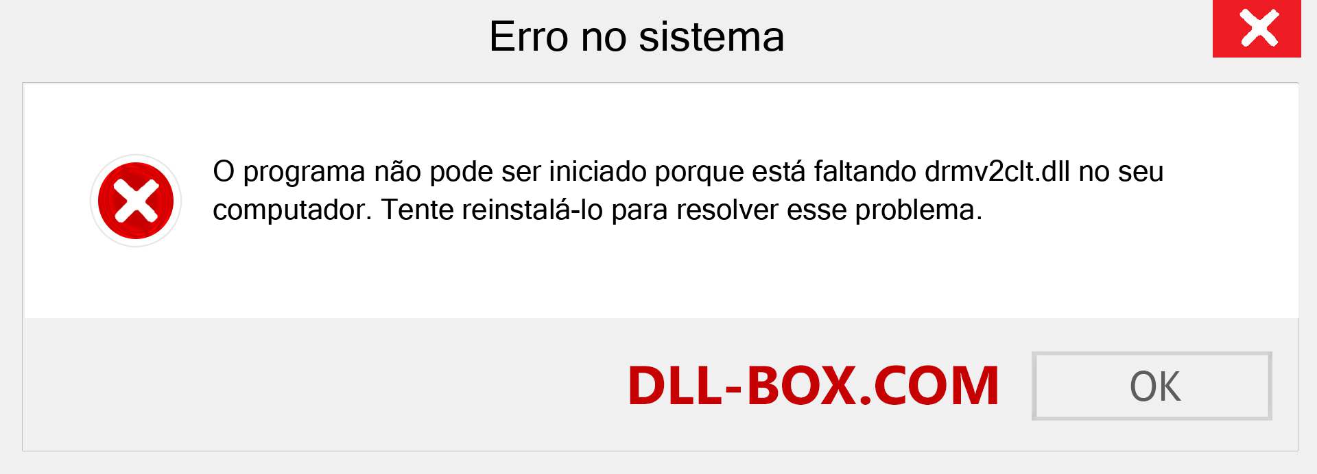 Arquivo drmv2clt.dll ausente ?. Download para Windows 7, 8, 10 - Correção de erro ausente drmv2clt dll no Windows, fotos, imagens